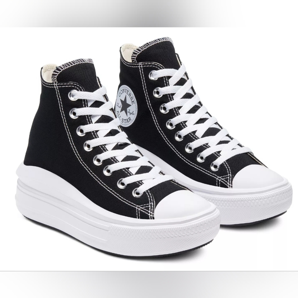 Converse Chuck Taylor All Star Move High-Top Platform Sneakers Size 8 Used Good